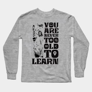 Online learning Long Sleeve T-Shirt